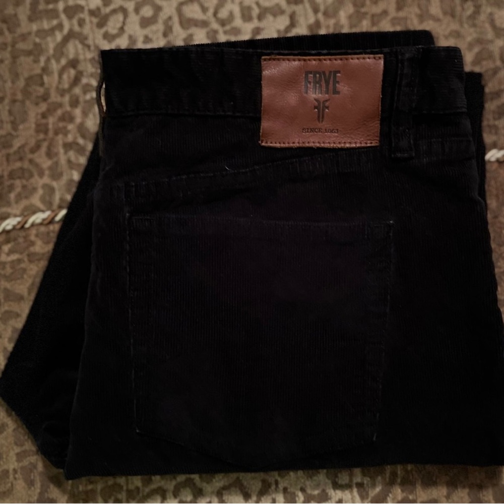 Frye Corduroy Black Pants for Men